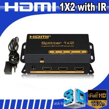 with IR splitter HDMI 1x2